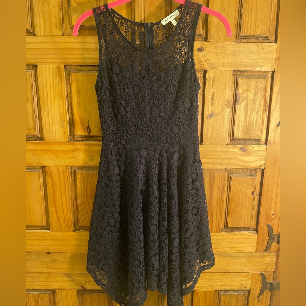 Navy blue lace dress